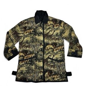 Vintage Foxrun silk reversible chore coat